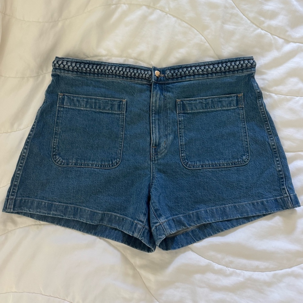 NWT Madewell x Lisa Says Gah! The Denim Emmett Short: Patch Pocket Edition
